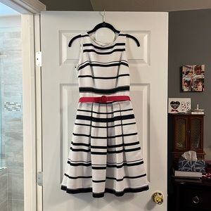 White and Black Dress